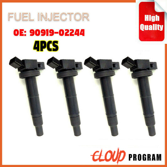 4x Ignition Coil 90919-02244 for Toyota Avensis for Camry Previa Rav4 Estima Harrier