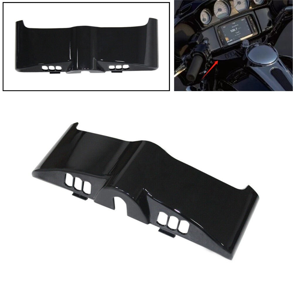 Black Fairing Switch Dash Panel Accent Cover for Harley Touring Glide 2014-2023
