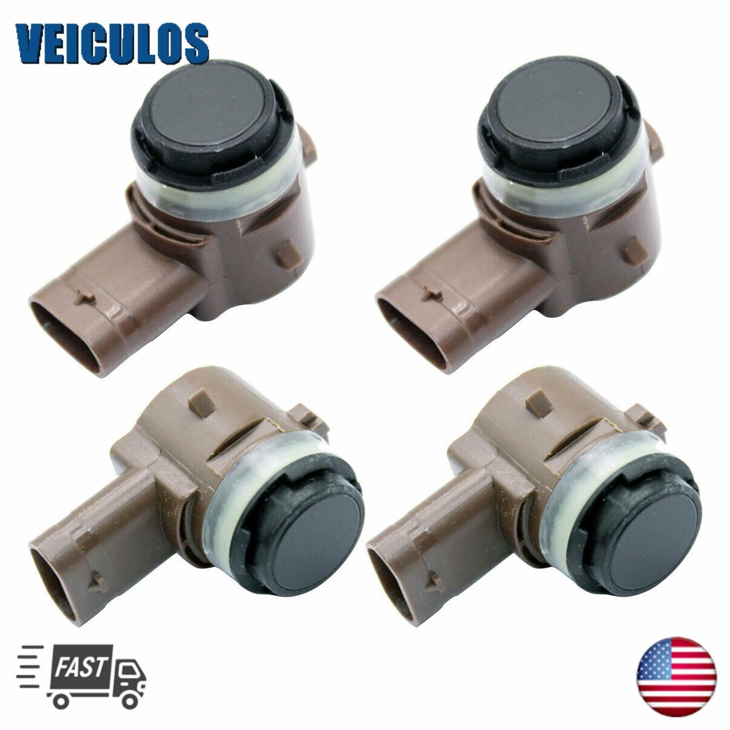 4X Parking Sensors FrontRear Bumper PDC for Tesla Model 3 1127502-01-D 1127502