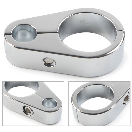 1 Brake Clutch Cable Wire Clamp Clip for Harley-Davidson Motorcycle Chrome ne