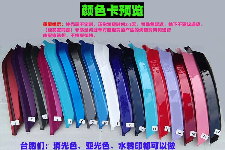 for HONDA MSX MSX125 GROM125 SF FENDER FAIRING CANDY Electroplating red 16-2019