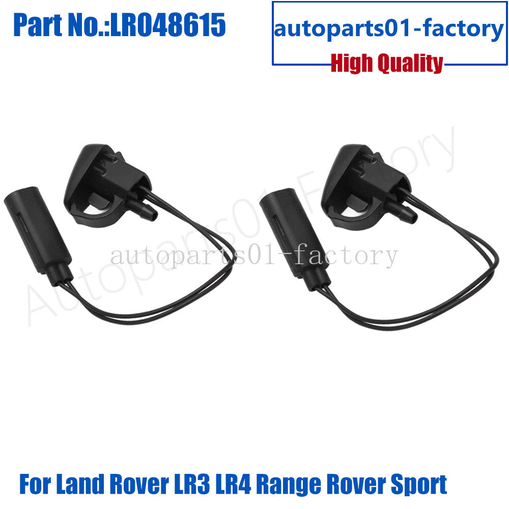 2PCS Windshield Washer Jet LR048615 Fit for Range Rover Sport LR3 LR4
