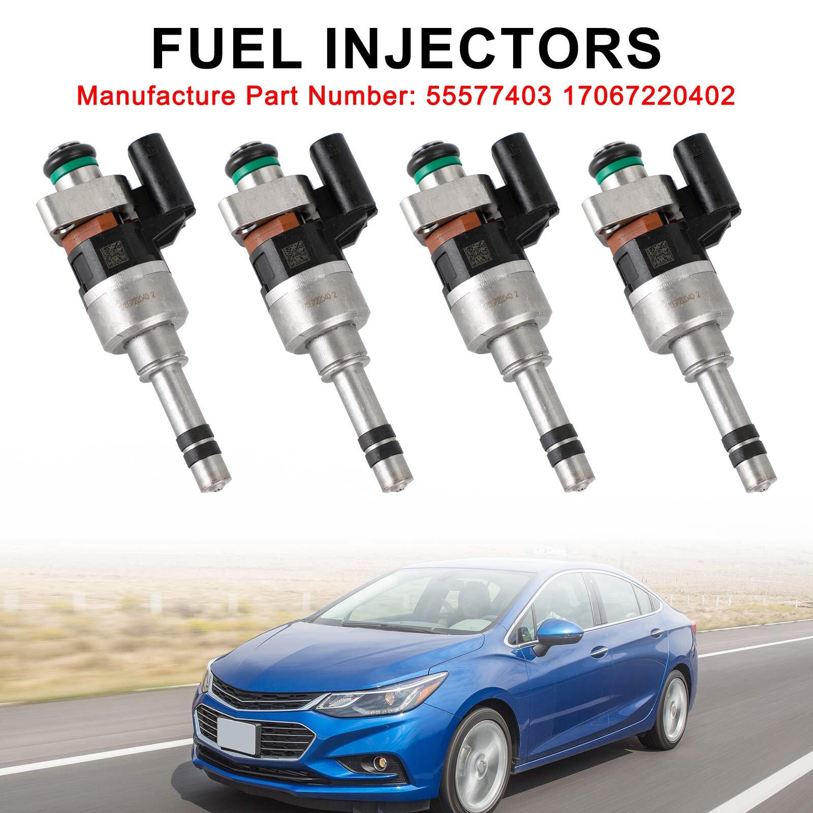 4-pack fuel injectors 55577403 Fit for GMC 16-19 Fit Chevry for Cruze Malibu 1.4L 1.5L