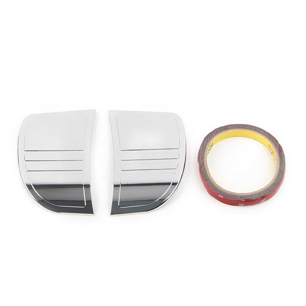 Tri Line Stereo Trim Cover for Harley Touring 14-22 Street Electra Glide Silver