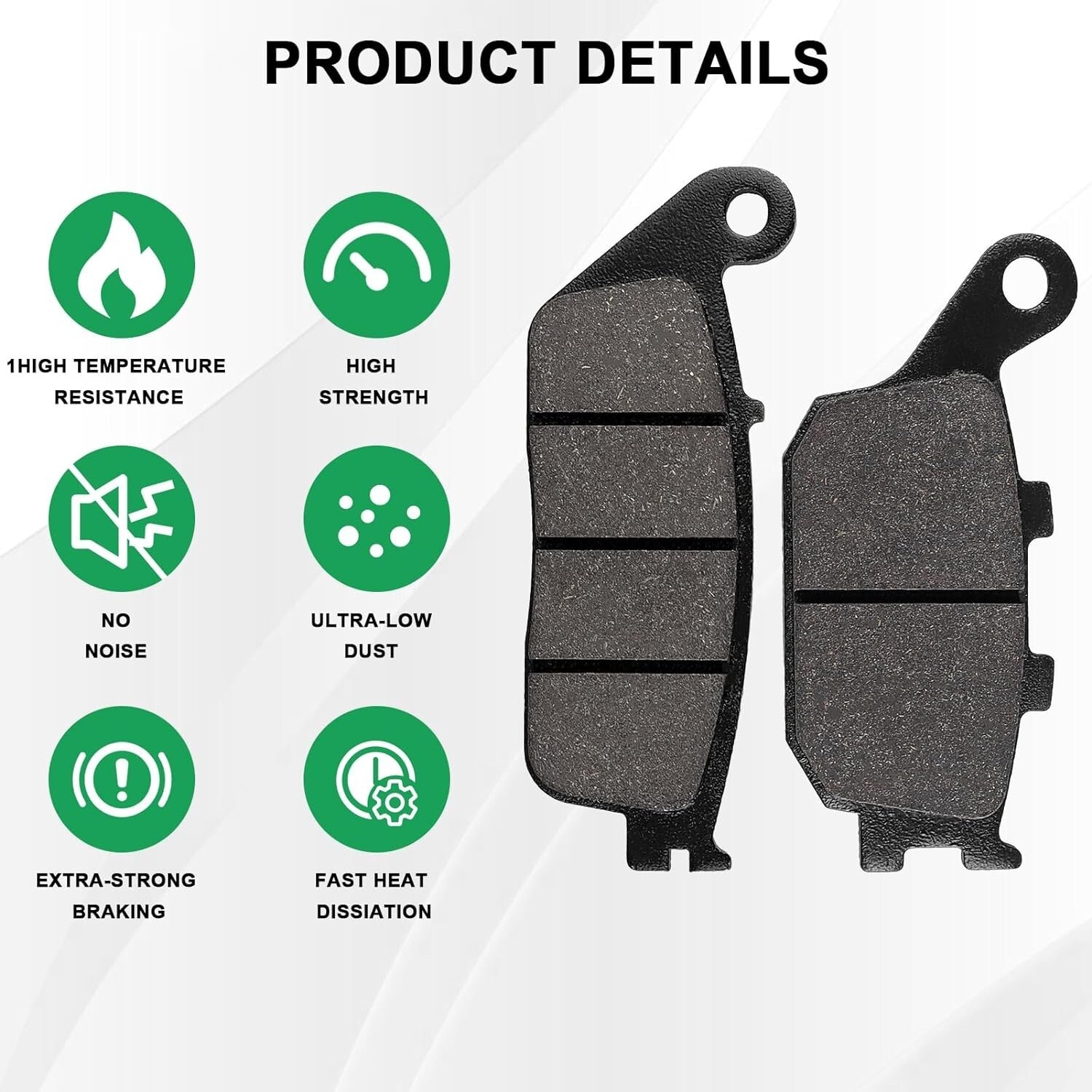 Brake Pads for Honda VTX 1300 S Retro/C/R/T 2003-13 VT 1300 CR CS CT CX 2010-15