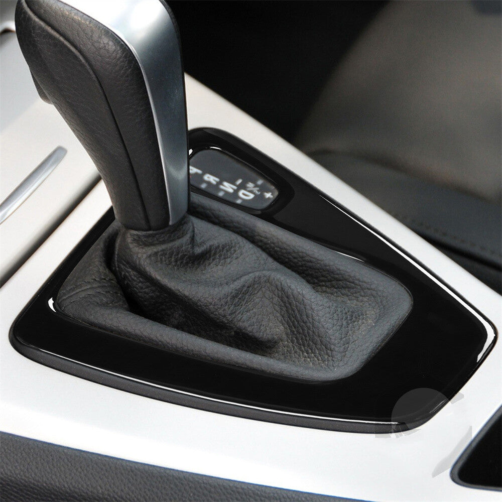 Black Interior Gear Shift Box Panel Cover for BMW 3 Series E90 E92 2005-2012 RHD