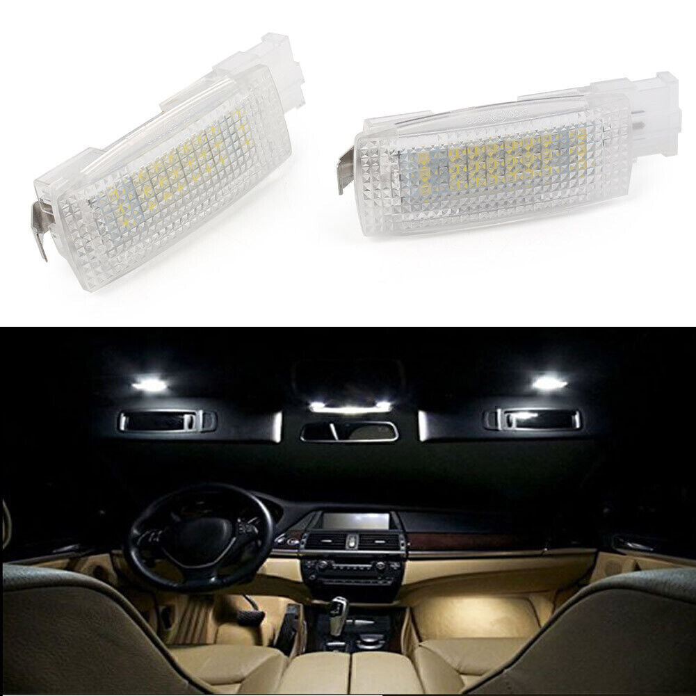 2x Error Free LED SMD vanity mirror visor lights Fit for VW for Golf SCIROCCO for PASSAT