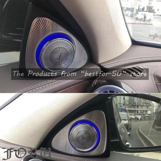 for Benz Car W222 S550 2x Rotating Speaker Lighting Interior Decoration LED