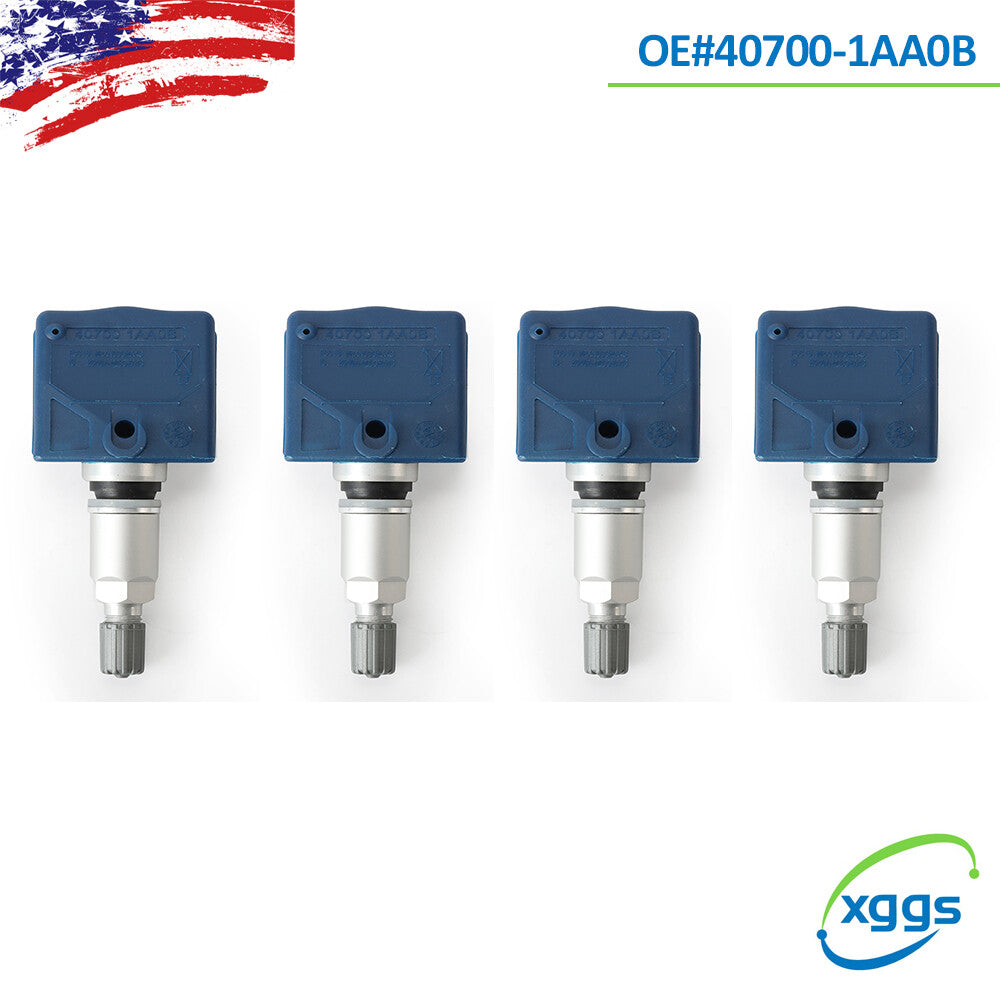 4-pack of new tire pressure sensors 40700-1AA0B for Nissan Frontier 07-12