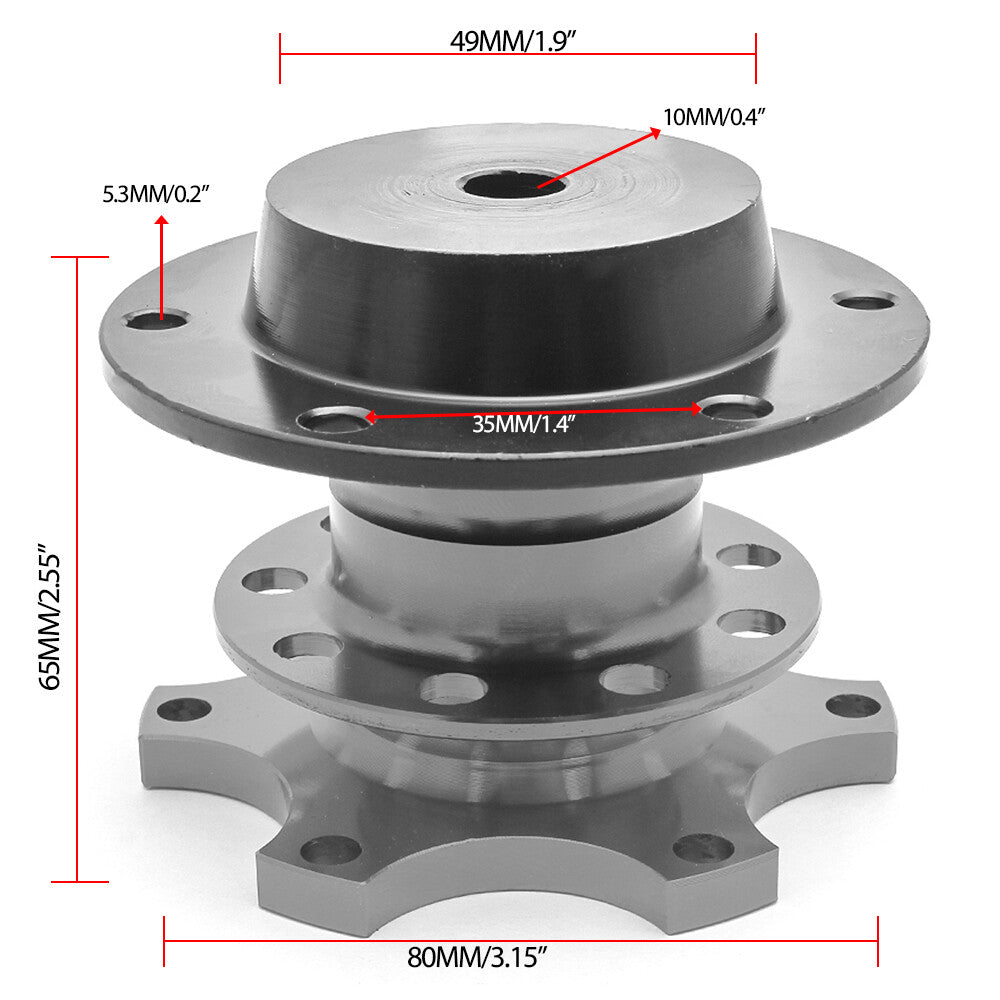 Sports Steering Wheel Quick Release Snap Off Boss Kit Hub Adapter Universal