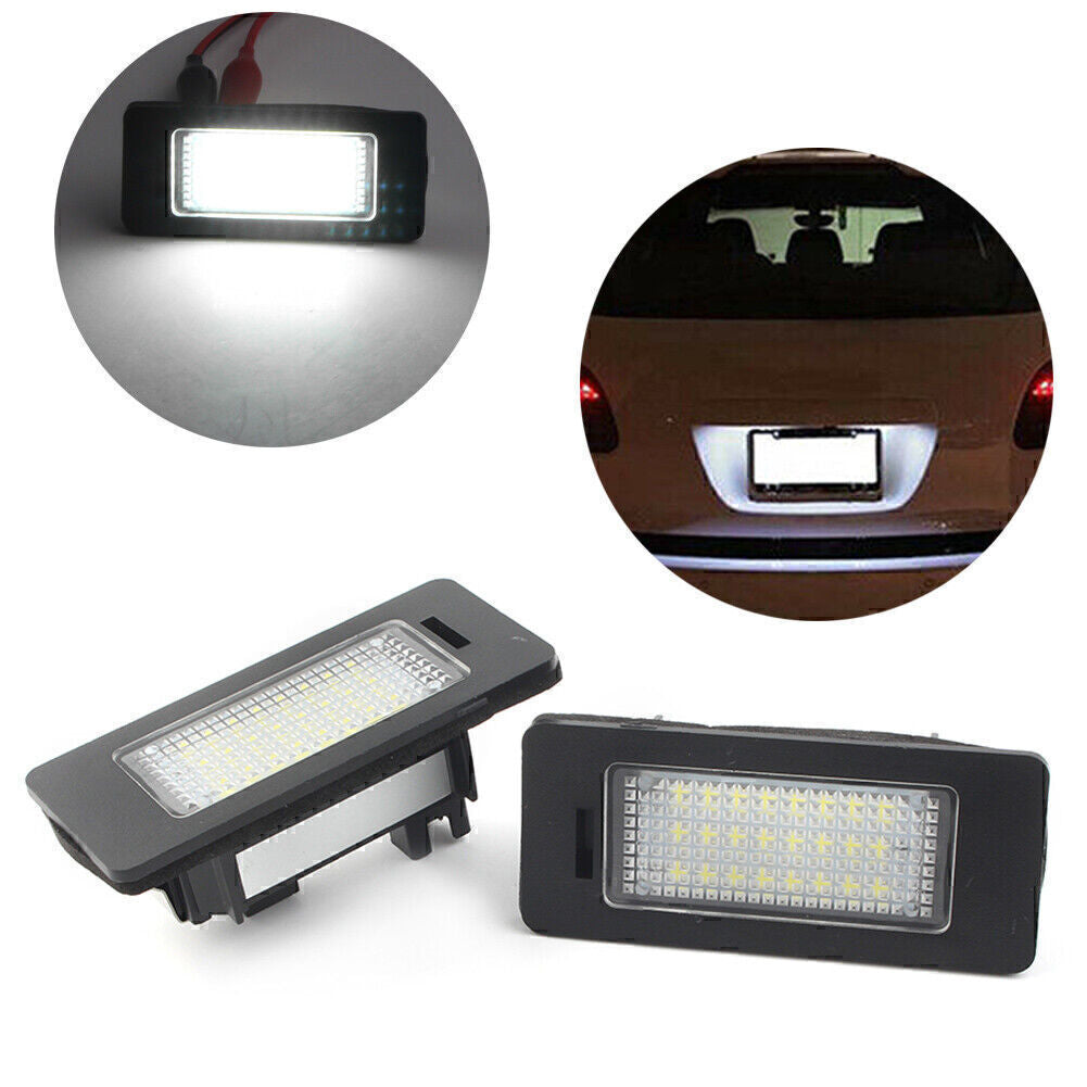 2x 18 LED Number License Plate Lamps Lights Fit for Audi for A4 (B8)/Allroad 2010 ~