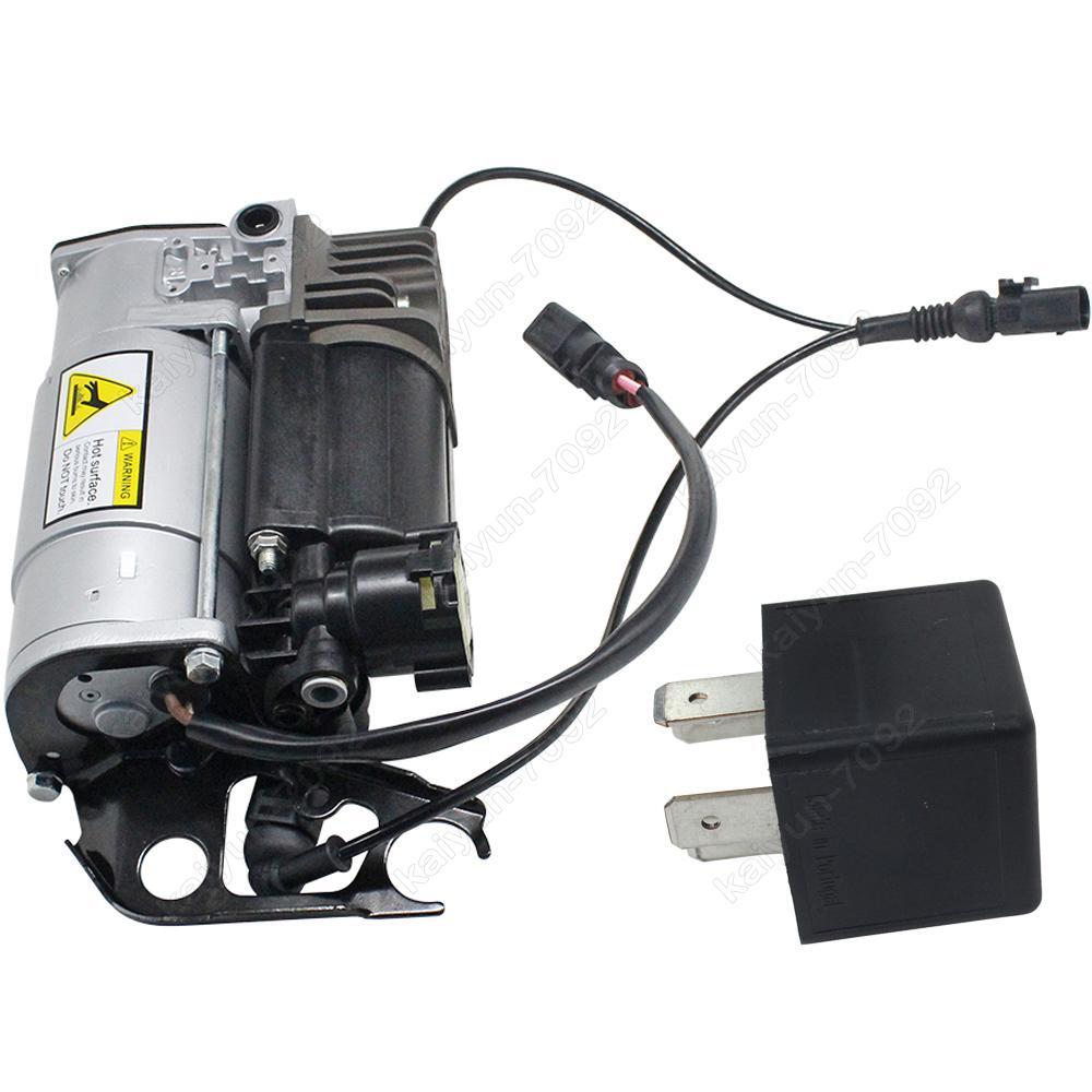 for Audi Q7 4LB Quattro 2006-2015 air suspension compressor + relay 4L0698007 DE