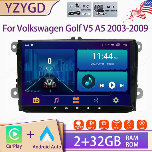 Carplay Car Stereo Radio GPS Nav Screen WIFI for Volkswagen for Golf V5 A5 2003-2009