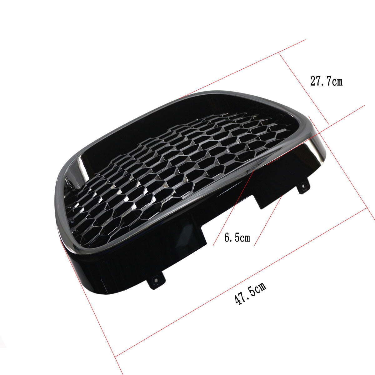 Front Bumper Center Grille Grill Kidney for Seat LEON MK2 1P1 06-09 Gloss Black