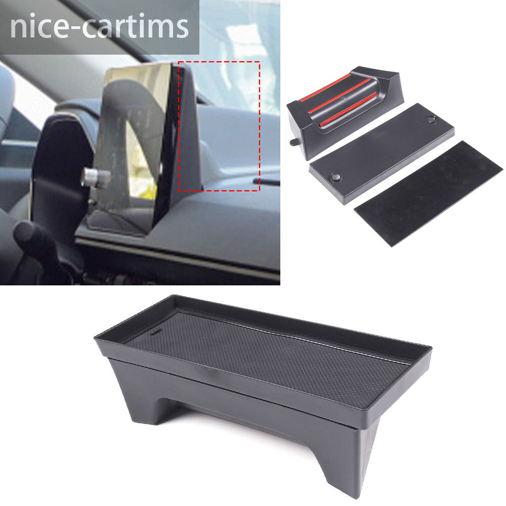 Black GPS Navigation Back Storage Box Organizer Tray Fit for Honda CRV 2023-2024