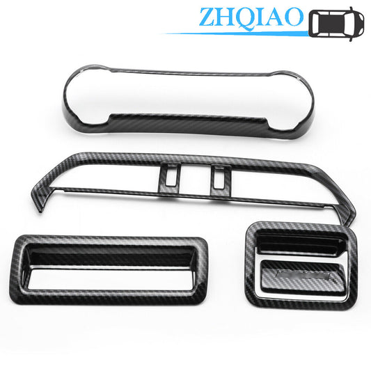 5pcs Carbon Fiber Style Car Decor Interior Cover Trim Fits for Toyota RAV4 2019 2020