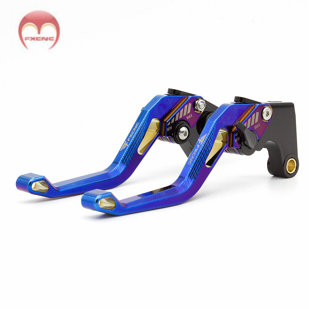 Electroplated adjustable brake clutch lever suitable for Yamaha FZ6 FAZER 2004, 2005, 2006-2010