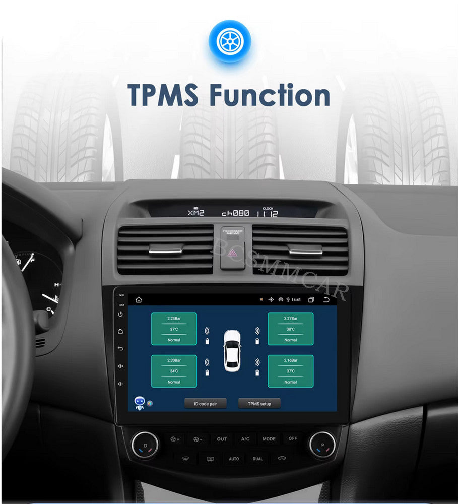 10.1in Radio Mirror Link Bluetooth Head Unit WIFI Fit for Honda for Accord 2003-2007