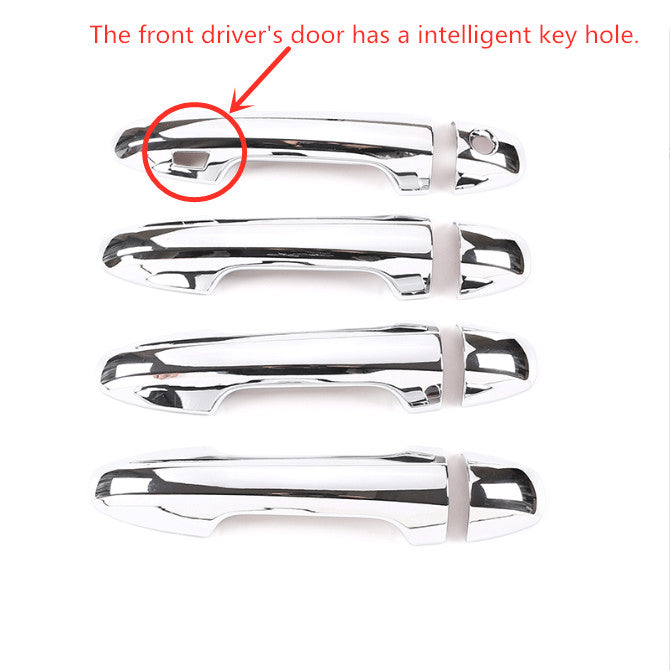 8-piece chrome door handle cover molding trim for Toyota Tacoma 2016-2023