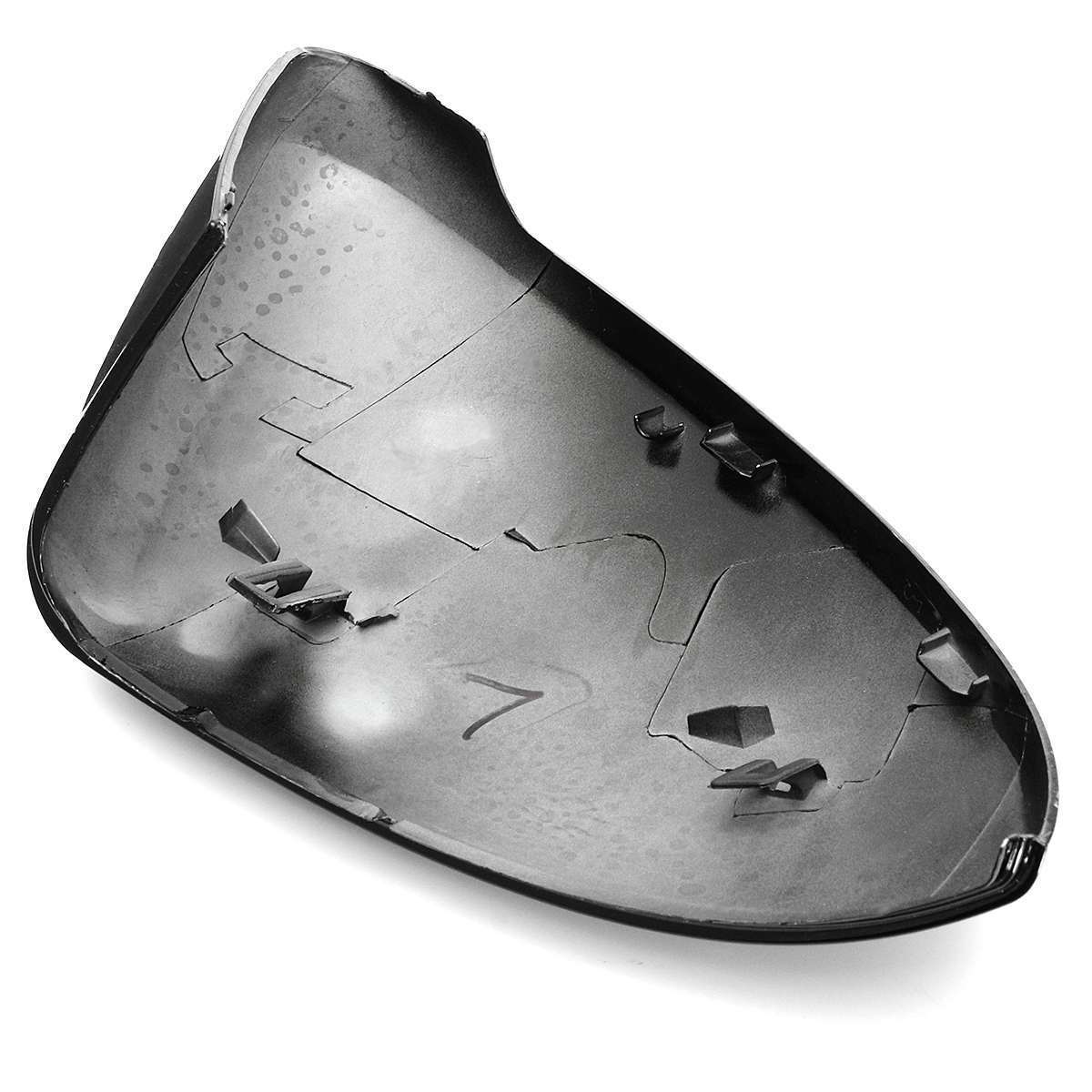 Two-piece mirror cap housings in gloss black for Volkswagen for Golf MK7 Mk7.5 GTI (2013-18)