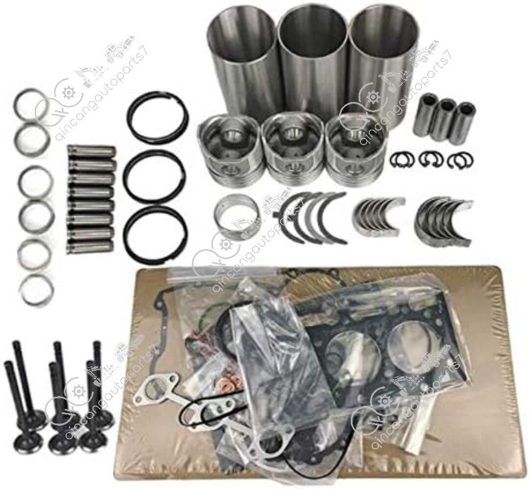 Overhaul Rebuild Kit for Isuzu 3KR2 Engine Hitachi EX30 EX35 EX40 Excavato