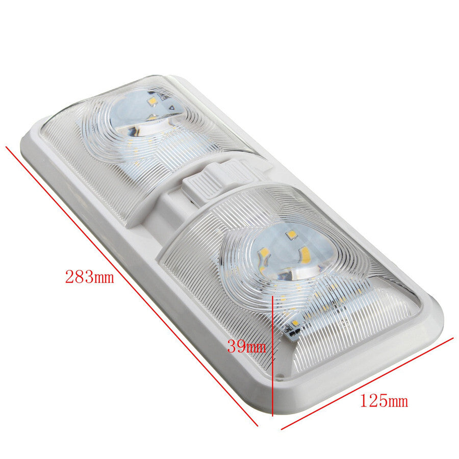 Car Double Dome Light Interior Lighting Lamp Energy Efficiency Built Accessories