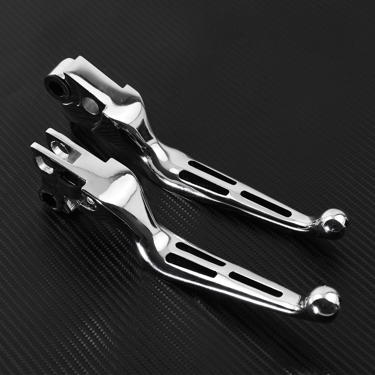 Chrome Clutch Brake Levers Fit for Harley Sportster XL 1200 Dyna Touring Softail