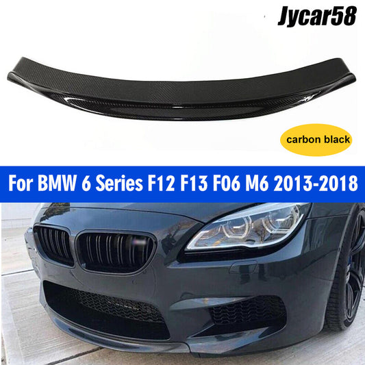 Real Carbon Fiber Front Middle Bumper Lip Diffuser for BMW F06 F12 F13 M6 12-19