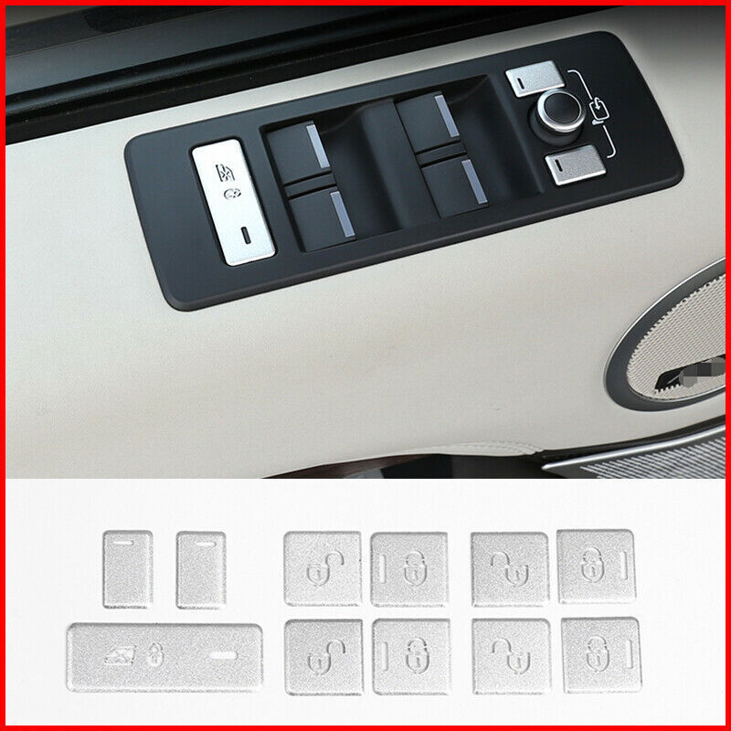 11p for Range Rover Sport 2014-2017 Door Armrest Window Switch Button Cover Trim