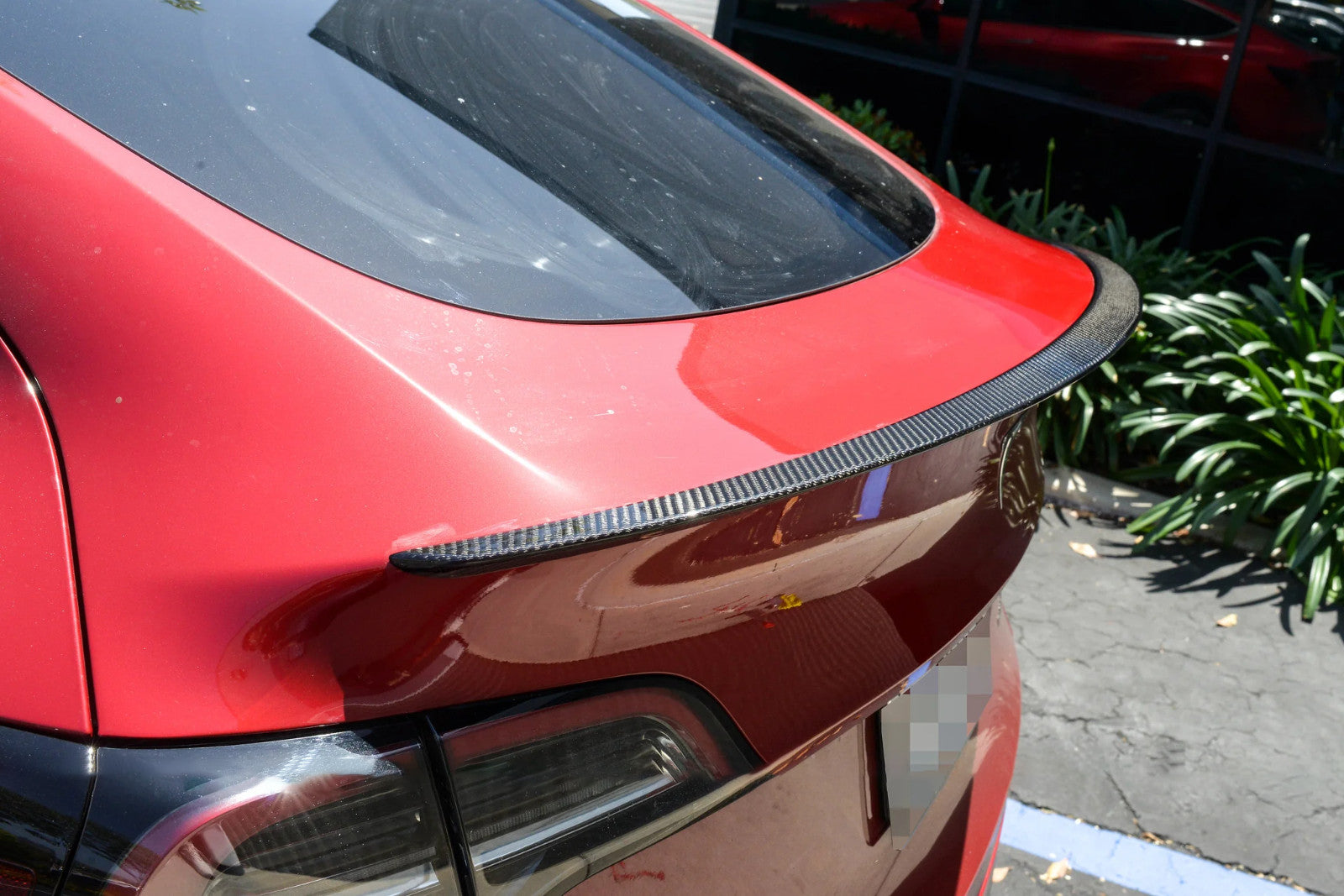 OE-Style Real Carbon Fiber Rear Trunk Spoiler Wing For 2020-2023 for Tesla for Model Y
