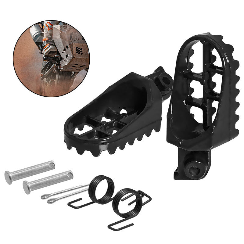 2x Motorcycle Foot Pegs Pedal Pad Footrest Dirt Bike YZ85 YZ125F YZ250F YZ450F