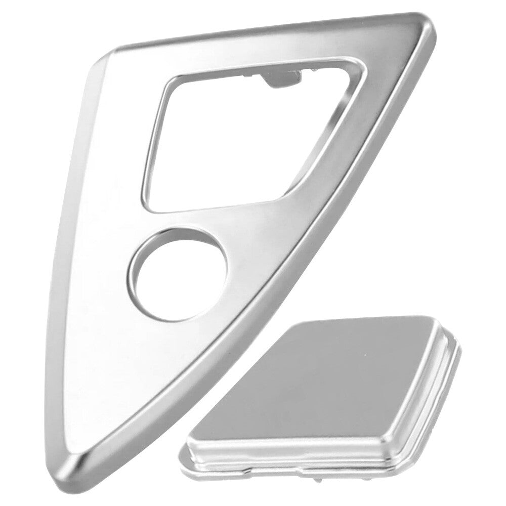 51169277348 Console Lock Cylinder Trim Cover For F10 F11 M5 2014-2016 Silver
