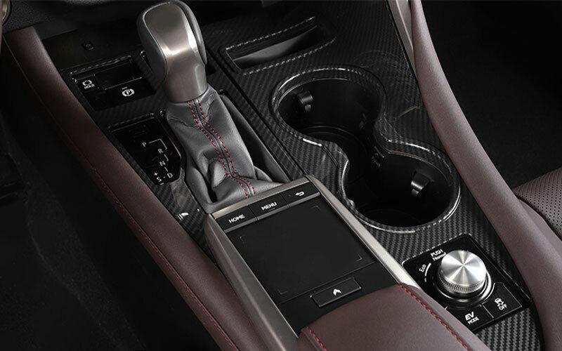 for Lexus RX350 450h 2020-2022 Carbon Fiber Inner Gear Shift Box Panel Cover 2pc