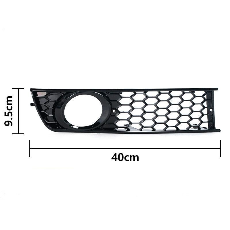 Suitable for Audi A4 B6 2001 - 2005 1 Dual front bumper, side fog lights, hexagonal grille