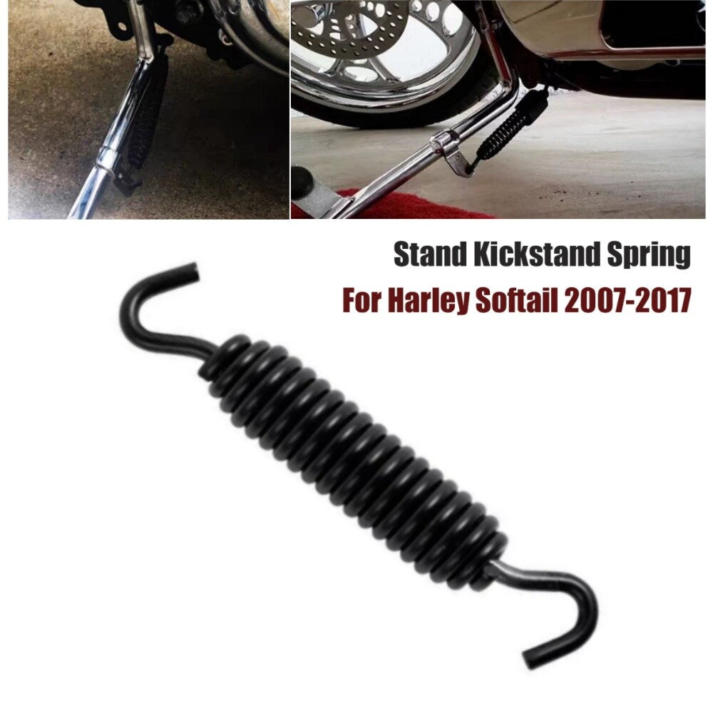 Black Kickstand Spring Stand 4.5 Fit for Harley Touring Softail 07-17 Sportster