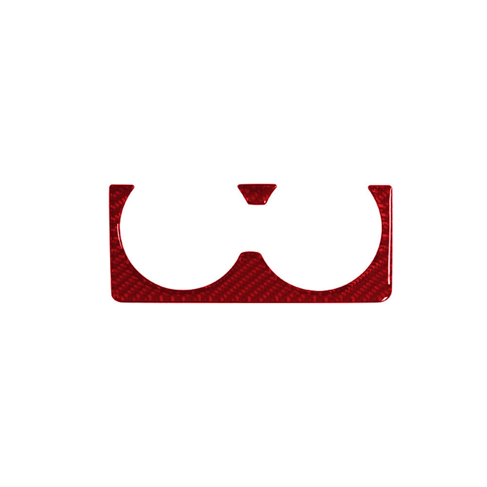 Red Carbon Fiber Rear Cup Holder (4DR) Cover For Colorado 2004-12/ for canyon 2005-12