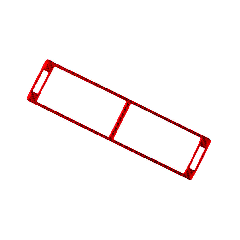 Red Carbon Fiber Central Control Air Outlet Panel Trim for Audi for A4 S4 2005-2008