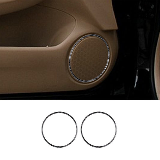 2Pcs Carbon Fiber Loudspeaker Surround Trim Cover for Honda Accord Sedan 2003-07