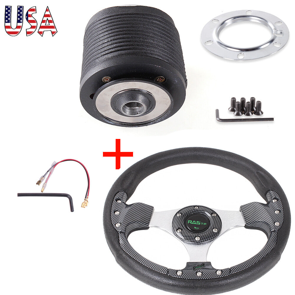 Pane 13 inch 320mm Universal Steering Wheel with Hub Adapter