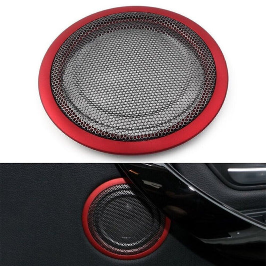 Speaker Trim Cover Decoration Universal Fit for BMW 3 series F30 F35 4 series Red