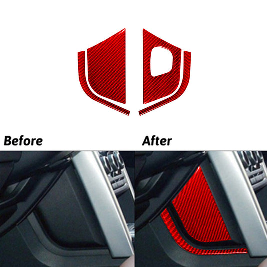 Red Carbon Fibre Shifter Side VTrim for Land Rover Discovery Sport 15-19