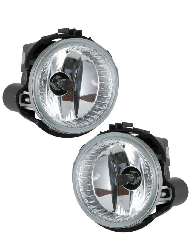 Front clear fog lights and fog light cover trim kit for Subaru Forester 2008 - 2012