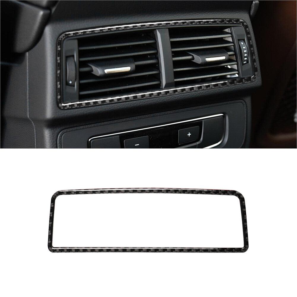 Carbon Fiber Interior Rear Air Vent Outlet Cover Trim for Audi Q7 2016-2019