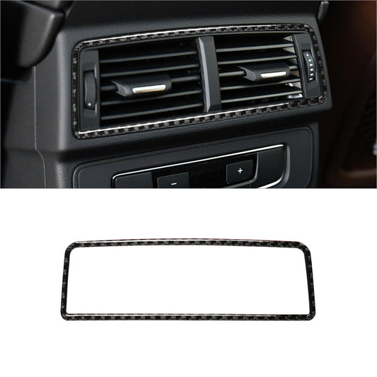 Carbon Fiber Interior Rear Air Vent Outlet Cover Trim for Audi Q7 2016-2019