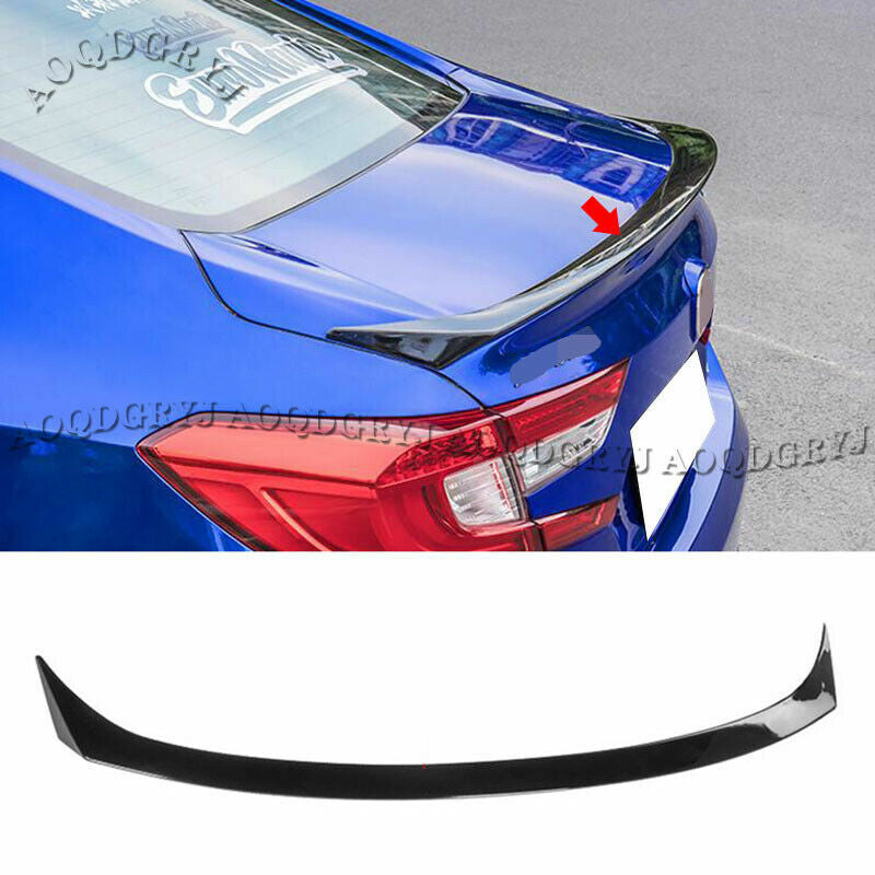 1P Glossy Black Rear Trunk Lip Spoiler Wing for Honda Accord Sedan 2018-2021
