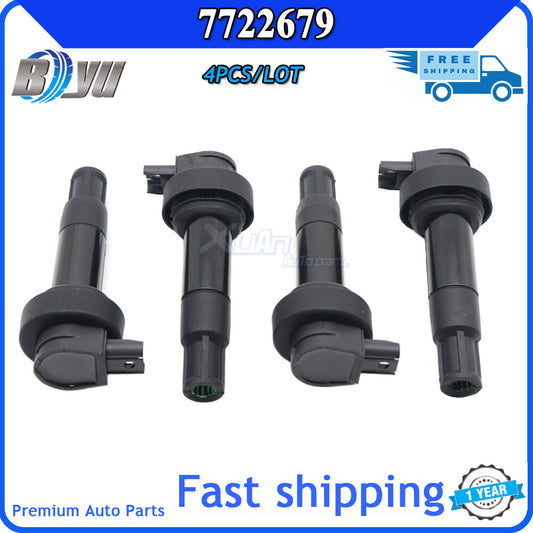 4-pack suitable for BMW K1600GT K48 K61 10-2017 7722679-02 7715853 ignition coil 772267902