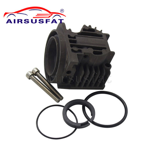 Air suspension compressor cylinder head with rings and bolts suitable for Audi Q7 A6 C6