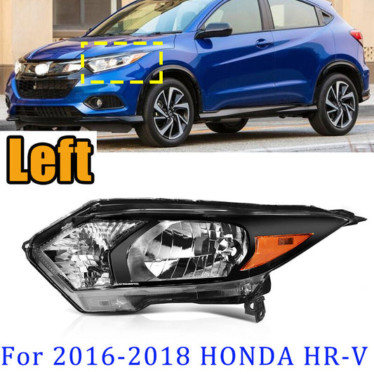1 Pcs Headlight Assembly For 2016-2018 for HONDA HR-V Black Housing Left New