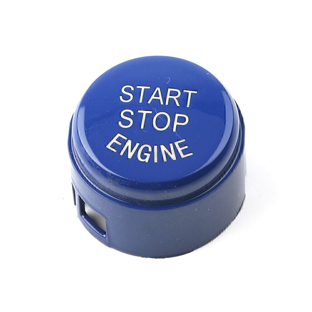 for BMW F10 F15 F16 F22 Blue Engine Start Stop Switch Button Cover Without OFF