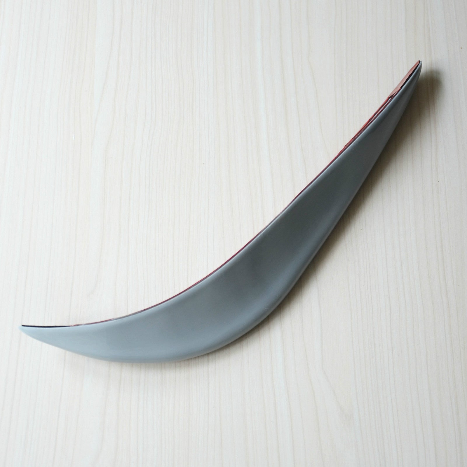 2Pc Car Bumper Grey Soft Anti-rub Stickers Cover Protector Guard Streamline Pad